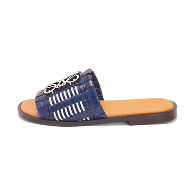(W) LOEWE CMFT Woven Slide 'Blue'