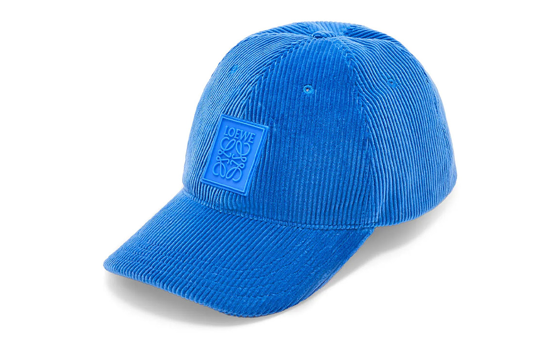 Order (Women) LOEWE Corduroy Metal Slider Patch Cap Women in Coastal Blue. K820358X22-5695
