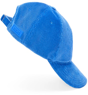 (Women) LOEWE Corduroy Metal Slider Patch Cap Women in Coastal Blue. K820358X22-5695 Shop (Women) LOEWE Corduroy Metal Slider Patch Cap Women in Coastal Blue. K820358X22-5695