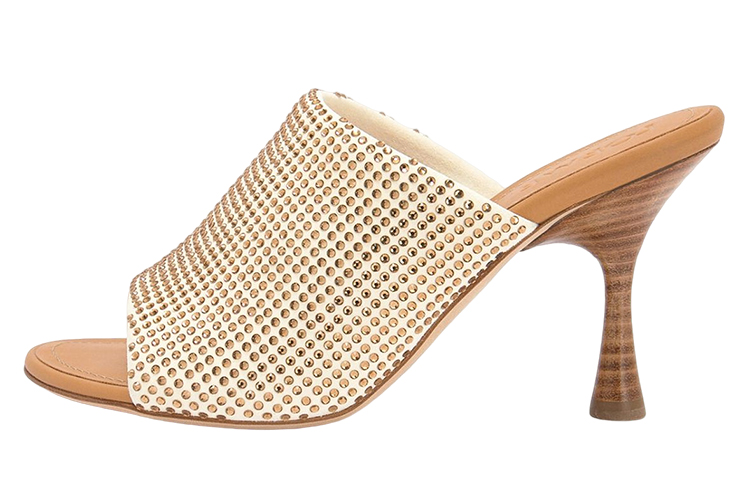 (W) LOEWE Crystal Mule 'Champagne'