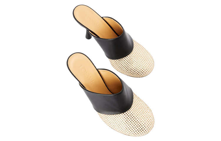 Lookbook (Women) LOEWE Crystal Mule Sandals 'Black Suede' L815379X29-8081