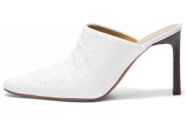 (W) LOEWE Denim Mul Fashion Slide 'White'