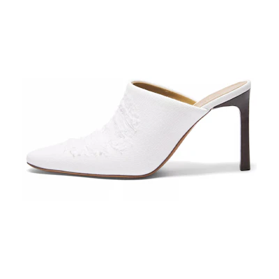 (W) LOEWE Denim Mul Fashion Slide 'White'