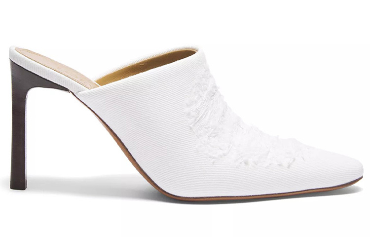 (W) LOEWE Denim Mul Fashion Slide 'White' 圖 2