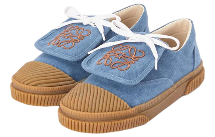 (W) LOEWE Denim Sneaker 'Blue Flap' 圖 3