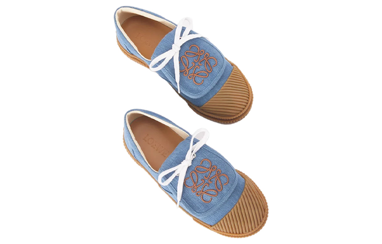 (W) LOEWE Denim Sneaker 'Blue Flap' 圖 4