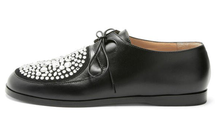 (W) LOEWE Derby 'Black Calfskin Disc'