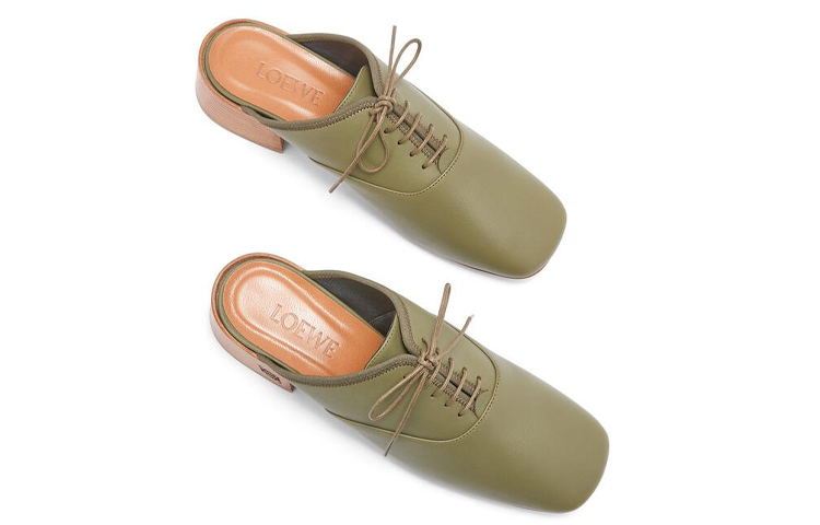 (W) LOEWE Derby Mule 'Green Lambskin' 圖 3