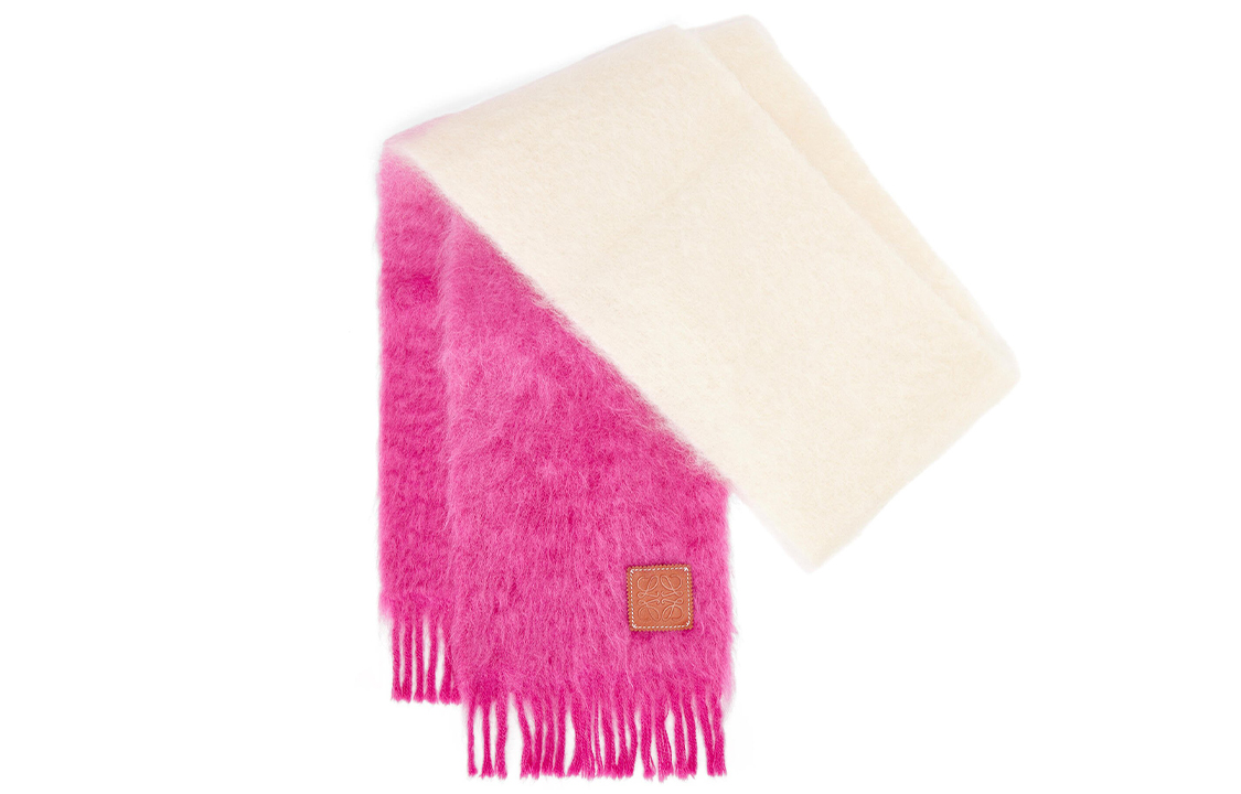 (Women) LOEWE Dip-Dye Mohair Scarf Pink F655257X02-2102 圖 2