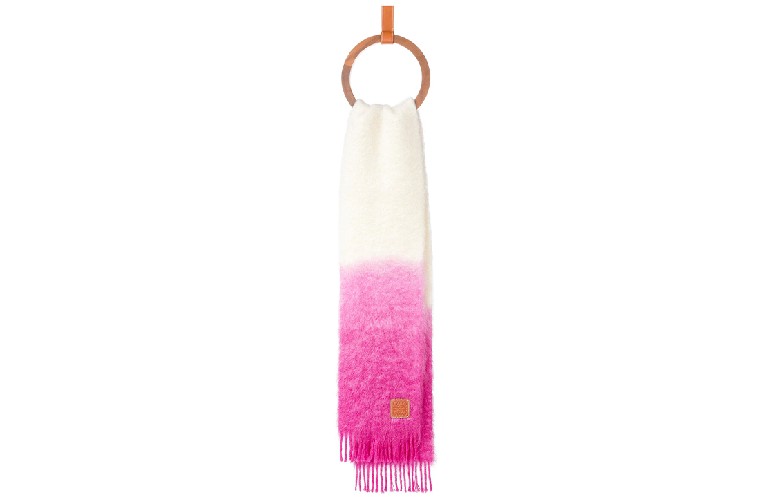 (Women) LOEWE Dip-Dye Mohair Scarf Pink F655257X02-2102 圖 3