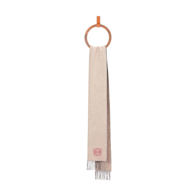 (Women) LOEWE Double-Sided Knit Scarf with Tassels for Women. F810250X01ANAGRAM5112