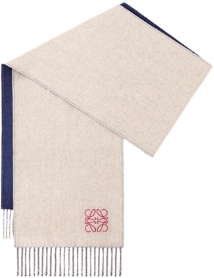 (W) LOEWE 女士双面针织流苏围巾 F810250X01ANAGRAM5112 Shop (W) LOEWE 女士双面针织流苏围巾 F810250X01ANAGRAM5112