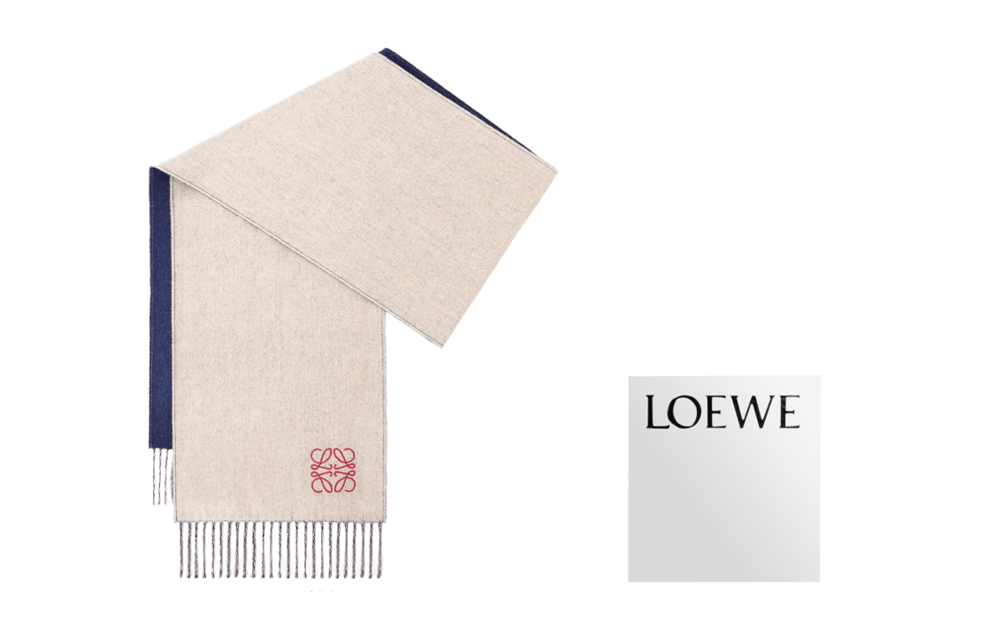Details for (W) LOEWE 女士双面针织流苏围巾 F810250X01ANAGRAM5112