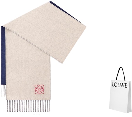 (W) LOEWE 女士双面针织流苏围巾 F810250X01ANAGRAM5112 Sizing (W) LOEWE 女士双面针织流苏围巾 F810250X01ANAGRAM5112