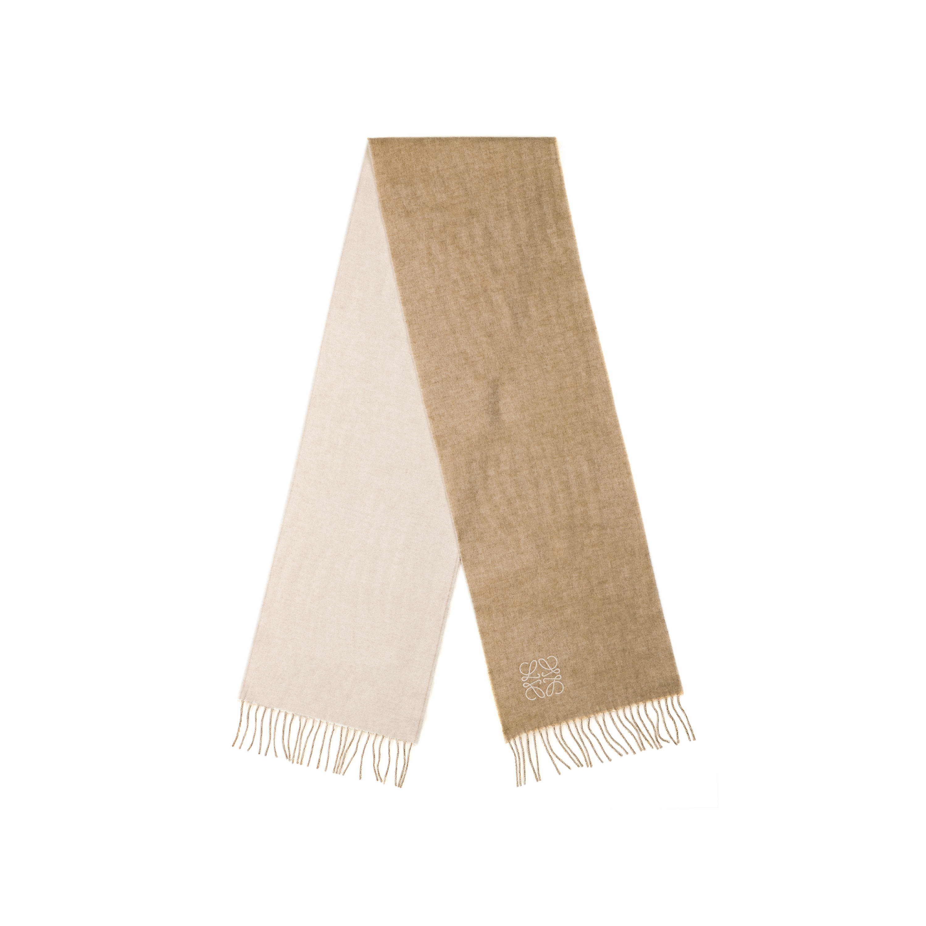 (Women) Loewe Double-sided Wool-Cashmere Embroidered Logo Scarf for Women F810250X01-2186 圖 3