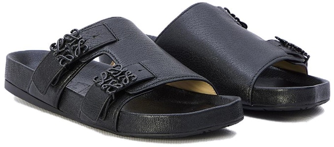 LOEWE羅意威 皮革 簡約百搭 一字拖鞋 女款 黑色 Purchase LOEWE羅意威 皮革 簡約百搭 一字拖鞋 女款 黑色