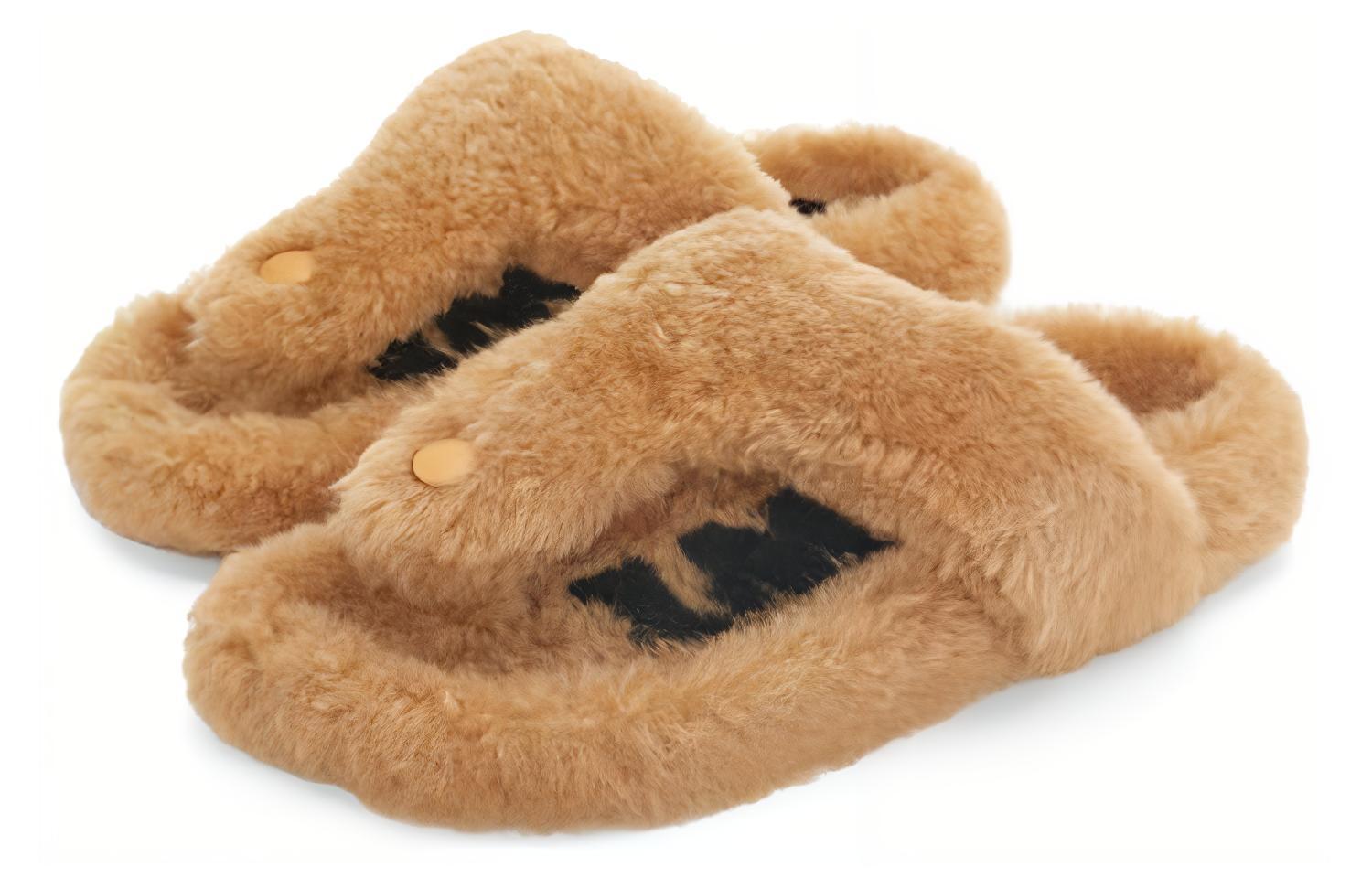 Order (Women) LOEWE Ease Toe Post Slippers 'Shearling - Medium Concealer' L815465X80-8812