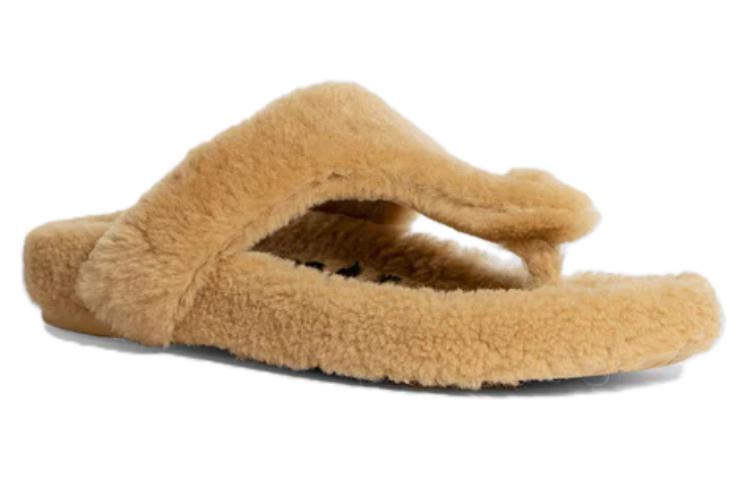 Lookbook (Women) LOEWE Ease Toe Post Slippers 'Shearling - Medium Concealer' L815465X80-8812