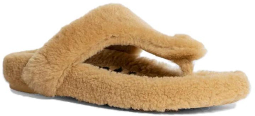 (Women) LOEWE Ease Toe Post Slippers 'Shearling - Medium Concealer' L815465X80-8812 Lookbook (Women) LOEWE Ease Toe Post Slippers 'Shearling - Medium Concealer' L815465X80-8812