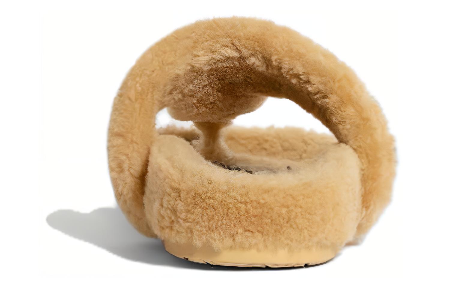 Purchase (Women) LOEWE Ease Toe Post Slippers 'Shearling - Medium Concealer' L815465X80-8812
