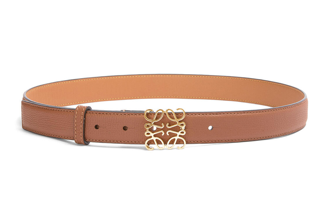 (Women) LOEWE Elegant Brown Leather Belt - 2.8cm Width. E619Z26X04-2526