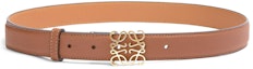 Buy (W) LOEWE 优雅棕色皮带 - 2.8厘米宽 E619Z26X04-2526