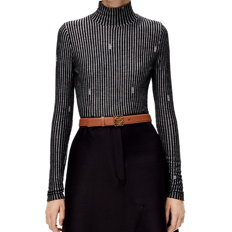 Lookbook (W) LOEWE 优雅棕色皮带 - 2.8厘米宽 E619Z26X04-2526