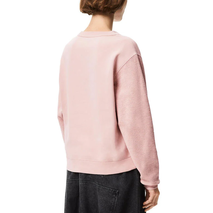 Shop (W) LOEWE 刺繡標誌圓領衛衣 粉色 S359341XA8-7739