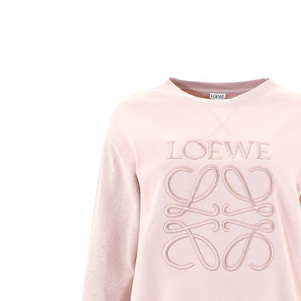 Details for (W) LOEWE 刺繡標誌圓領衛衣 粉色 S359341XA8-7739