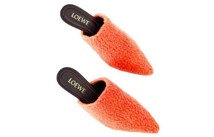 Lookbook (W) Sneakers à Talons Hauts LOEWE Mode Décontractée ''Orange Fluorescent'' L815S01X37-7587