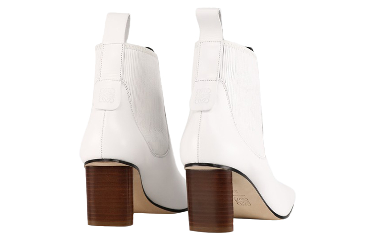 Shop (W) LOEWE Basket à Talons Hauts Mode ''Cuir Blanc'' L815286X03-2100