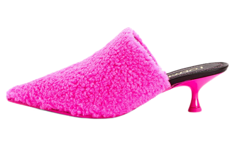 (W) LOEWE Fashion High-Heeled Shoes 'Fluorescent Pink'