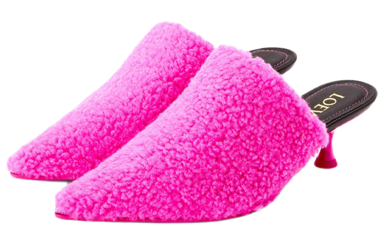 (W) LOEWE Fashion High-Heeled Shoes 'Fluorescent Pink' 圖 2