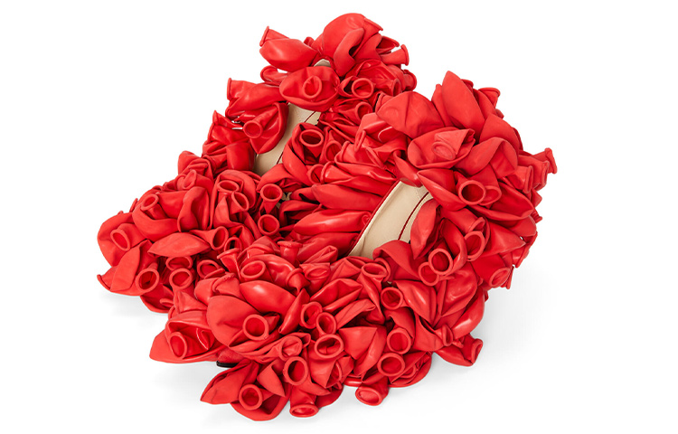 Order (W) 로에베 레드 풀온 스틸레토 L814S01X71-8804