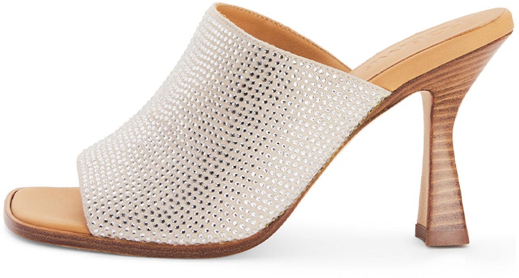 (W) 로에베 실버 벨벳 크리스탈 샌들 (Loewe Silver Velvet Crystal Sandal) L616379X02-1160 Buy (W) 로에베 실버 벨벳 크리스탈 샌들 (Loewe Silver Velvet Crystal Sandal) L616379X02-1160