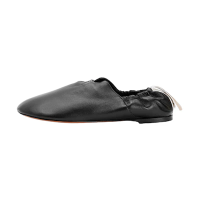 (W) LOEWE Flamenco 'Black Ballet Flats'