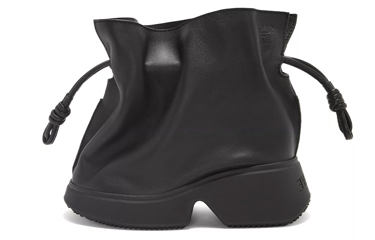 (Women) LOEWE Flamenco 'Black Suede' L815285X54-1100