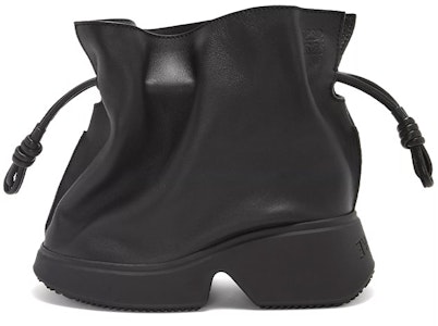 LOEWE Flamenco 绒面套穿短靴 女款 黑色 Buy LOEWE Flamenco 绒面套穿短靴 女款 黑色