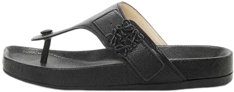 (W) Sandalias Planas de Cuero LOEWE 'Moda Negra' L814465X59-1100 Buy (W) Sandalias Planas de Cuero LOEWE 'Moda Negra' L814465X59-1100