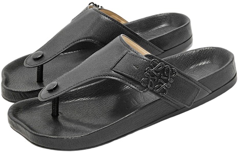 (W) Sandalias Planas de Cuero LOEWE 'Moda Negra' L814465X59-1100 Order (W) Sandalias Planas de Cuero LOEWE 'Moda Negra' L814465X59-1100