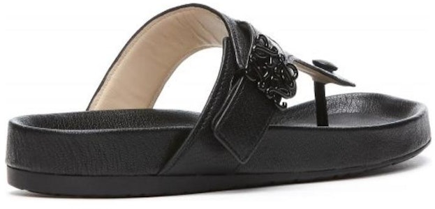 (W) Sandalias Planas de Cuero LOEWE 'Moda Negra' L814465X59-1100 Shop (W) Sandalias Planas de Cuero LOEWE 'Moda Negra' L814465X59-1100