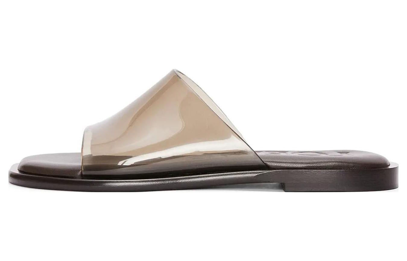 (W) LOEWE Flat Slide 'Khaki CMFT'