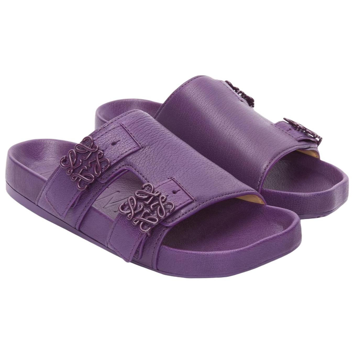 Lookbook (Women) LOEWE Flat Slip-On Sandal 'Purple' L815465X95-8461