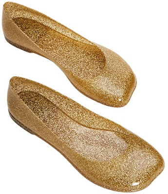 (W) LOEWE Sepatu Jempol Kotak Datar 'Emas' L616466X19-9983 Lookbook (W) LOEWE Sepatu Jempol Kotak Datar 'Emas' L616466X19-9983