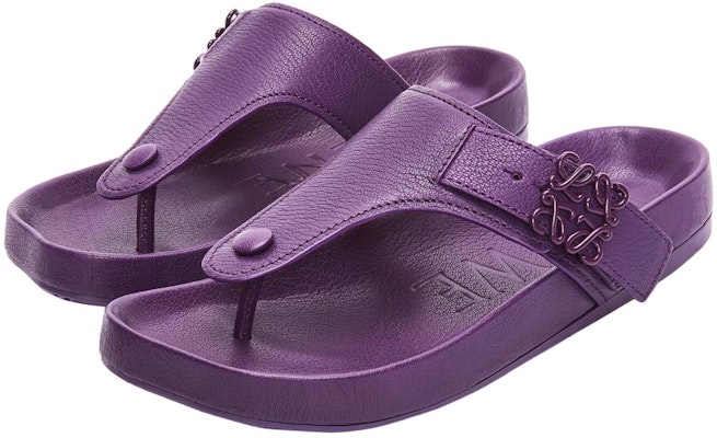 (Women) LOEWE Flip Flop 'Purple Leather' L814465X59-8461 Lookbook (Women) LOEWE Flip Flop 'Purple Leather' L814465X59-8461