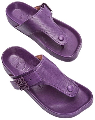 (Women) LOEWE Flip Flop 'Purple Leather' L814465X59-8461 Shop (Women) LOEWE Flip Flop 'Purple Leather' L814465X59-8461
