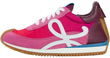 (Women) LOEWE Flow Runner 2.0 Pink Suede Lace-Up Casual Low-Top Shoes. LLSR282X13-4864 (Women) LOEWE Flow Runner 2.0 Pink Suede Lace-Up Casual Low-Top Shoes. LLSR282X13-4864