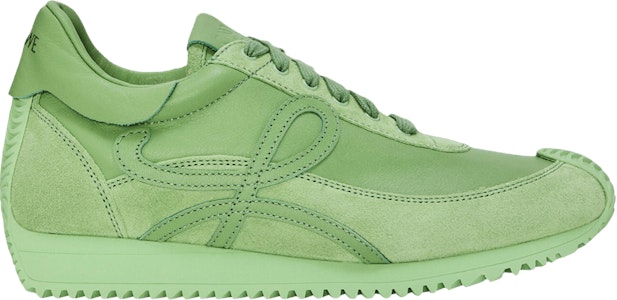 LOEWE羅意威 皮革 綁帶 減震 低幫 運動休閒鞋 女款 綠色 Buy LOEWE羅意威 皮革 綁帶 減震 低幫 運動休閒鞋 女款 綠色