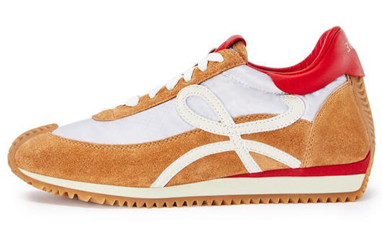 (W) LOEWE Flow RNNR 'White Brown Patchwork'