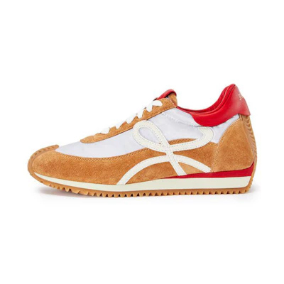 (W) LOEWE Flow RNNR 'White Brown Patchwork'